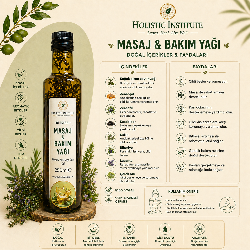 Bitkisel Masaj & Bakım Yağı - Rahatlama ve Yenilenme